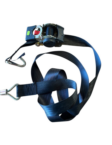 SANGLE A CLIQUET RETRACTABLE AVEC CROCHETS 1500 KG - 3M