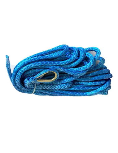 CORDE SYNTHETIQUE POUR TREUIL TRACTION 2800 KG -  12 M 