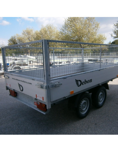 REHAUSSE GRILLAGE POTEAUX CARRES  BENNE DEBON PW1.2 (AM) - 300*160 H 60