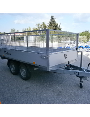 REHAUSSE GRILLAGE POTEAUX CARRES  BENNE DEBON PW1.2 (AM) - 300*160 H 60