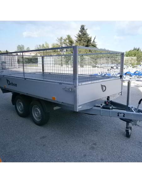 REHAUSSE GRILLAGE POTEAUX CARRES  BENNE DEBON PW1.2 (AM) - 300*160 H 60