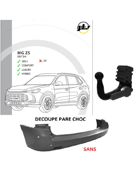 2900T60  ATTELAGE MG ZS de 09/24 - 