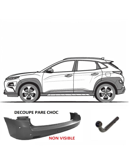E2521BA ATTELAGE HYUNDAI KONA DE 11/17 à 06/21