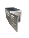 COFFRE ALUMINIUM TRANSPORT CHIEN ALUMINIUM LISSE 500X850X550 