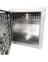 COFFRE ALUMINIUM TRANSPORT CHIEN ALUMINIUM LISSE 500X850X550 