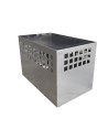 COFFRE ALUMINIUM TRANSPORT CHIEN ALUMINIUM LISSE 500X850X550 