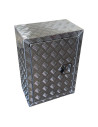 COFFRE ALUMINIUM RECTANGULAIRE OUVERTURE AVANT 500 x 300 x 700 mm