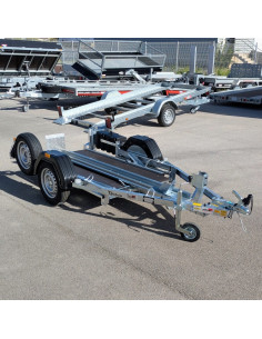 PORTE MOTO 1 VOIE Roadster Moto 500 KG PTC coffre & roue de secours (Debon)