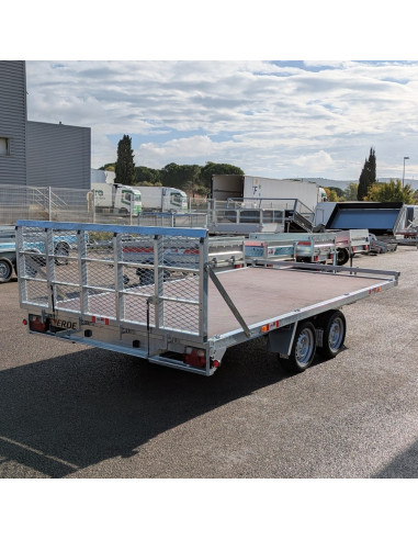 PLATEAU NU HAYON  410*220 - 2700 KG PTC 2 ESSIEUX - Basc Hydrau (Erdé)