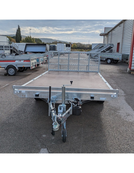 PLATEAU NU HAYON  410*220 - 2700 KG PTC 2 ESSIEUX - Basc Hydrau (Erdé)