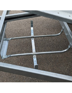 SUPPORT ROUE DE SECOURS  CHASSIS 451/751/PMB (Erdé)