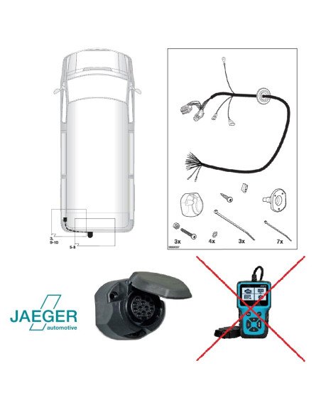 21500523 FAISCEAU 13 BROCHES RENAULT NISSAN OPEL