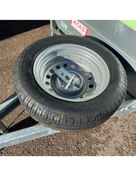 SUPPORT HORIZONTAL DE ROUE DE SECOURS SUR FLECHE 