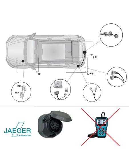 21500748 FAISCEAU 13 BROCHES RENAULT