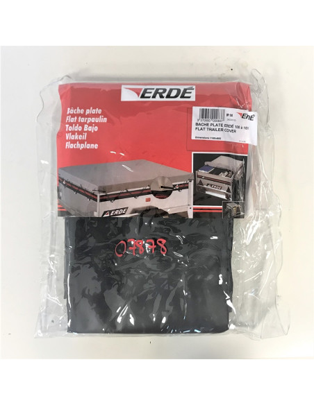 BACHE PLATE pour REMORQUES 100 à 107 (110*90) Erdé