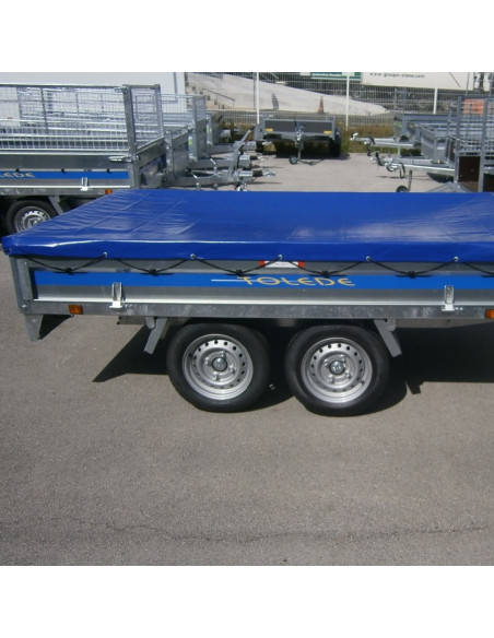 BACHE PLATE TOLEDE - BENNE NON FREINEE 256*147 (Lider)