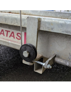 POULIE ø 60 de BEQUILLE PORTE ENGIN  (Hubiere) 2