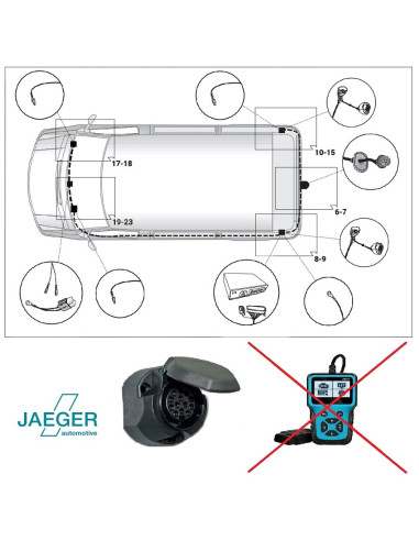 21500694 FAISCEAU 13 BROCHES  BOXER -  JUMPER -  DUCATO DE 07/21 - 