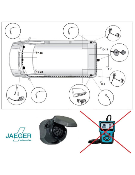 21500694 FAISCEAU 13 BROCHES  BOXER -  JUMPER -  DUCATO DE 07/21 - 