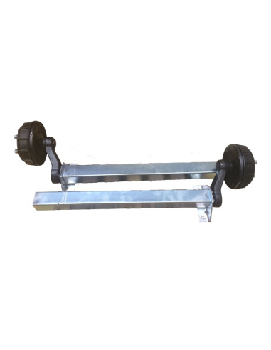 PAIRE DE 1/2 ESSIEU 1100 KG PERCAGE 4T100 (Gsm Gkn)
