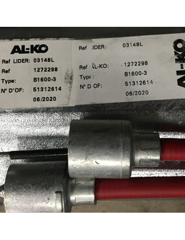 ESSIEU 1500 KG  112*5 / PLATEAU 355*180 (Lider)