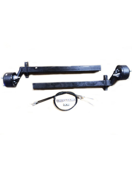 PAIRE DE DEMI ESSIEU FREINE 900KG  130X4 FREIN AF3 (Rtn) Stock Uniquement