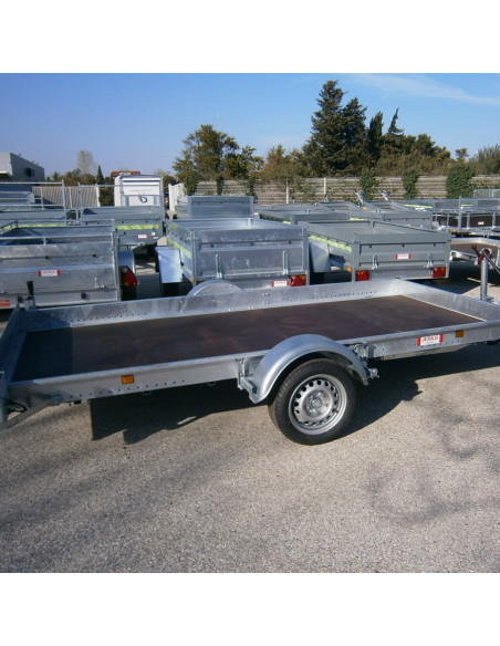 PLATEAU ABAISSABLE NU 350*180 - 1500 KG PTC 1 ESSIEU (Lider)