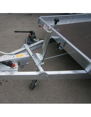 PLATEAU ABAISSABLE NU 350*180 - 1500 KG PTC 1 ESSIEU (Lider)