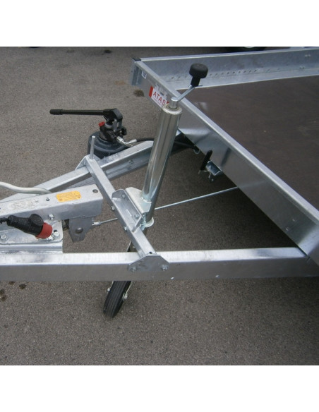 PLATEAU ABAISSABLE NU 350*180 - 1500 KG PTC 1 ESSIEU (Lider)