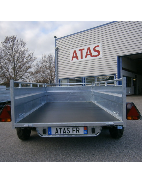 BENNE 41352 253*134 - 1500 KG PTC - ROUES EXTERIEURES (Lider)