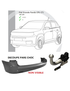 2946T38 ATTELAGE FIAT GRANDE PANDA (CR, CT) de 10/24 - 
