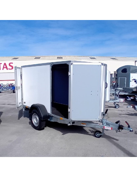 FOURGON GO 256*134*138 1350 KG - P.LATERALE BOIS BLANC