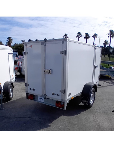 FOURGON GO 256*134*138 1350 KG - P.LATERALE BOIS BLANC