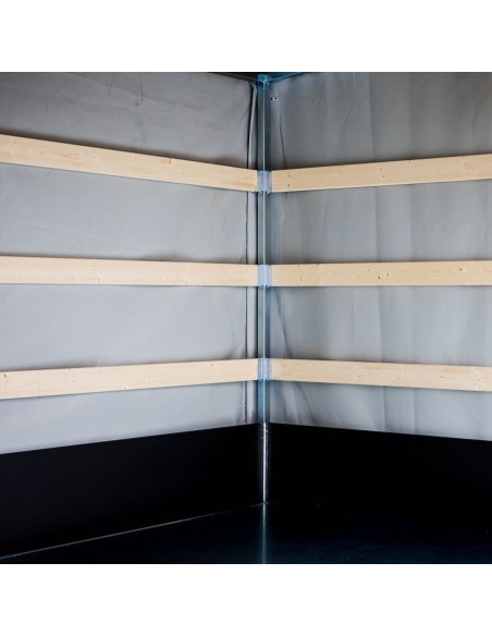 BACHE & ARMATURE  306x170 GRIS CLAIR (hauteur plancher 160) Saris