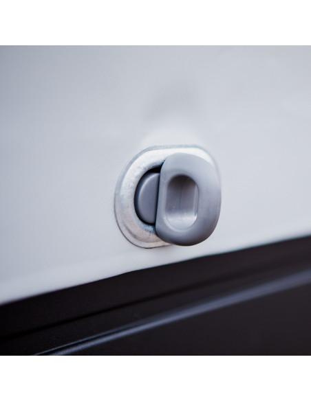 BACHE & ARMATURE  306x184 GRIS CLAIR (hauteur plancher 160) Saris