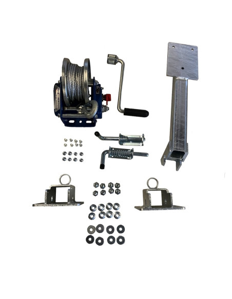 SUPPORT + TREUIL MANUEL PLATEAU ET TP TRANSPORTEUR (Saris)