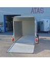 FOURGON C500 313*164*201 2000 KG ALU & POLY GRIS +P.LATERALE JANTES ALU