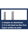 RAMPES ALU à la PLACE du PONT ARRIERE / TP MULTITRANSPORTEUR (Saris) OPTION D USINE UNIQUEMENT