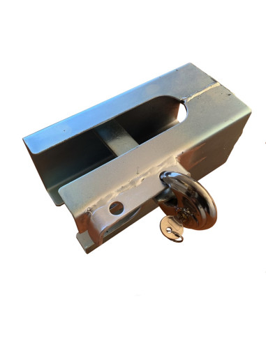 ANTIVOL CARRE POUR TETE D'ATTELAGE DE REMORQUE DETELEE 