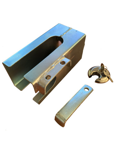 ANTIVOL CARRE POUR TETE D'ATTELAGE DE REMORQUE DETELEE 