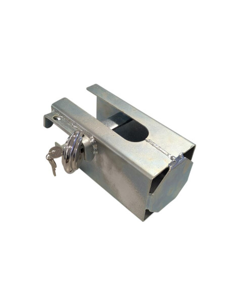 ANTIVOL CARRE POUR TETE D'ATTELAGE DE REMORQUE DETELEE 