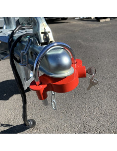 ANTIVOL ANNEAU JAUNE OU ROUGE  UNIVERSEL BRIDE EN U SUR LE DESSUS 2