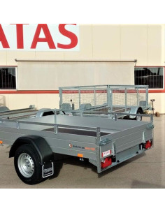 McALU PRO 255*153*45 - 1500 KG PTC  LOGEMENT pour RAMPES (Saris)