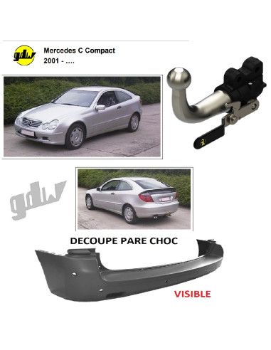 1305T36 ATTELAGE MERCEDES C COUPE DE 05/01 A 08