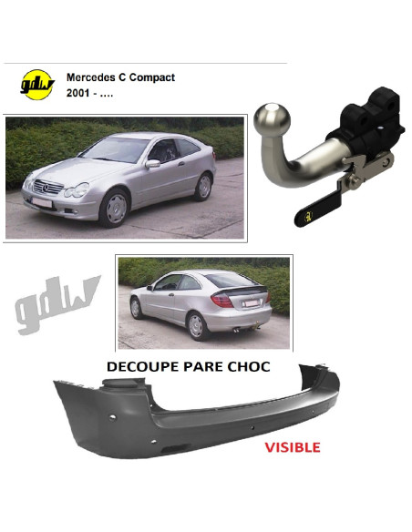 1305T36 ATTELAGE MERCEDES C COUPE DE 05/01 A 08