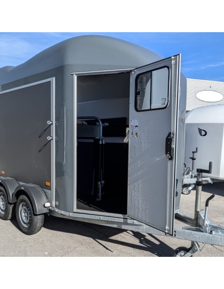 GOLD ORIGINS PREMIUM GRIS Van chevaux 2 PLACES (Cheval Liberté)