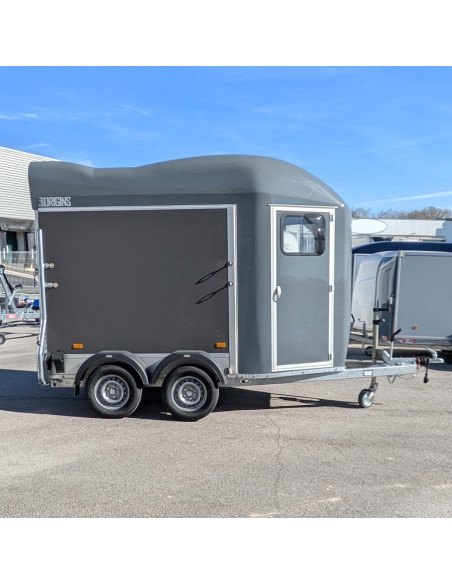 GOLD ORIGINS PREMIUM GRIS Van chevaux 2 PLACES (Cheval Liberté)