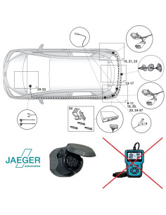 21250538 FAISCEAU ATTELAGE 13 BROCHES TOYOTA AURIS - COROLLA