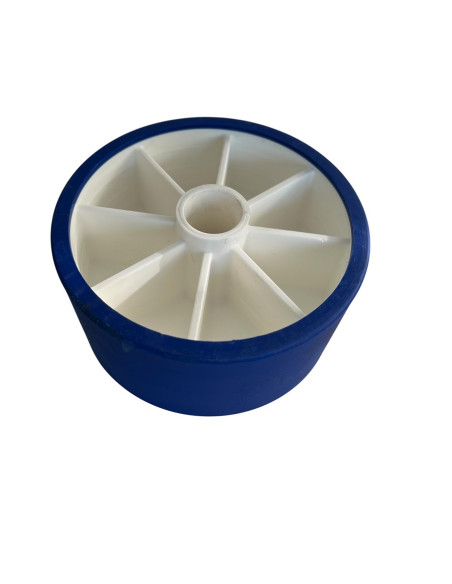 GALET BLEU & BLANC  Ø 120 mm - L 60 mm -  AXE 21 (Sunway)