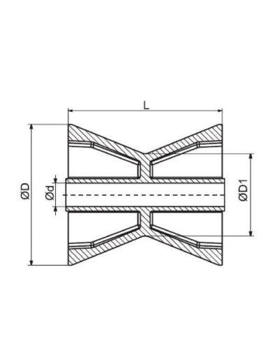 ROULEAU CENTRAL BUTEE REGLABLE (Sunway)